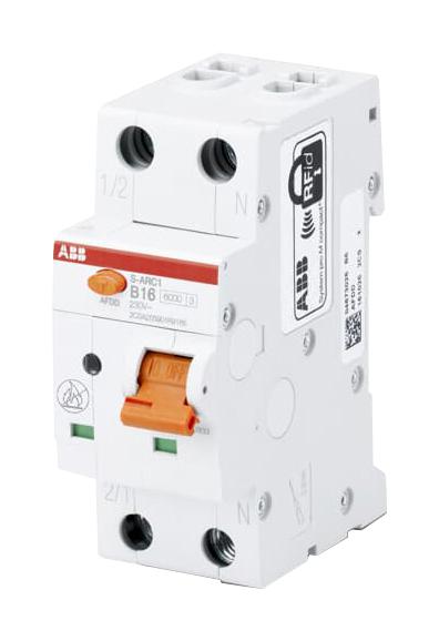 AFDD S-ARC1C13 - 6KA 2P AFDD W/RCCB, 2POLE, 13A, 240VAC ABB