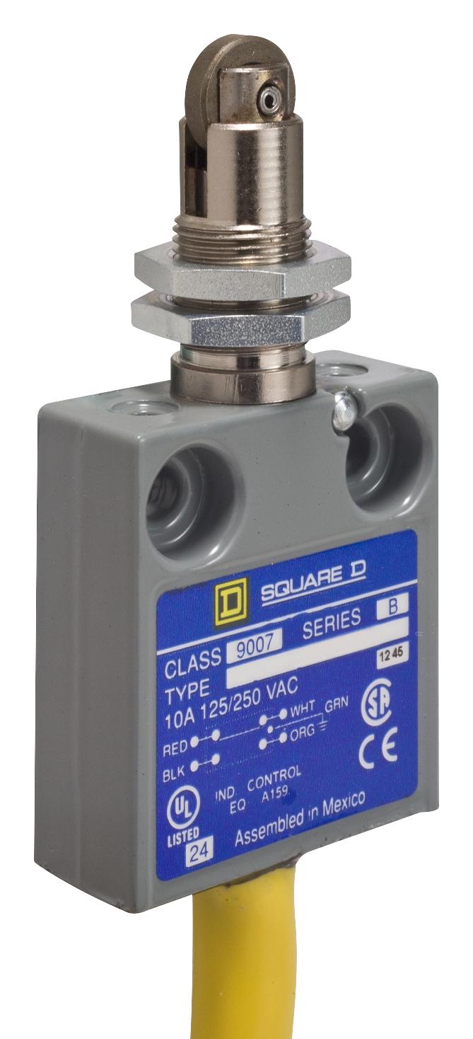 9007MS07S0100 LIMIT SW, ROLLER PLUNGER, SPDT, 6A, 120V TELEMECANIQUE SENSORS