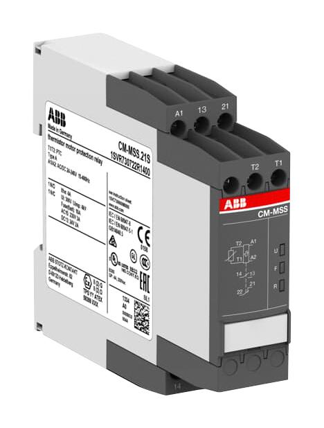 1SVR730722R1400 MOTOR PROTECT RELAY, SPST-NO/NC, 24-240V ABB