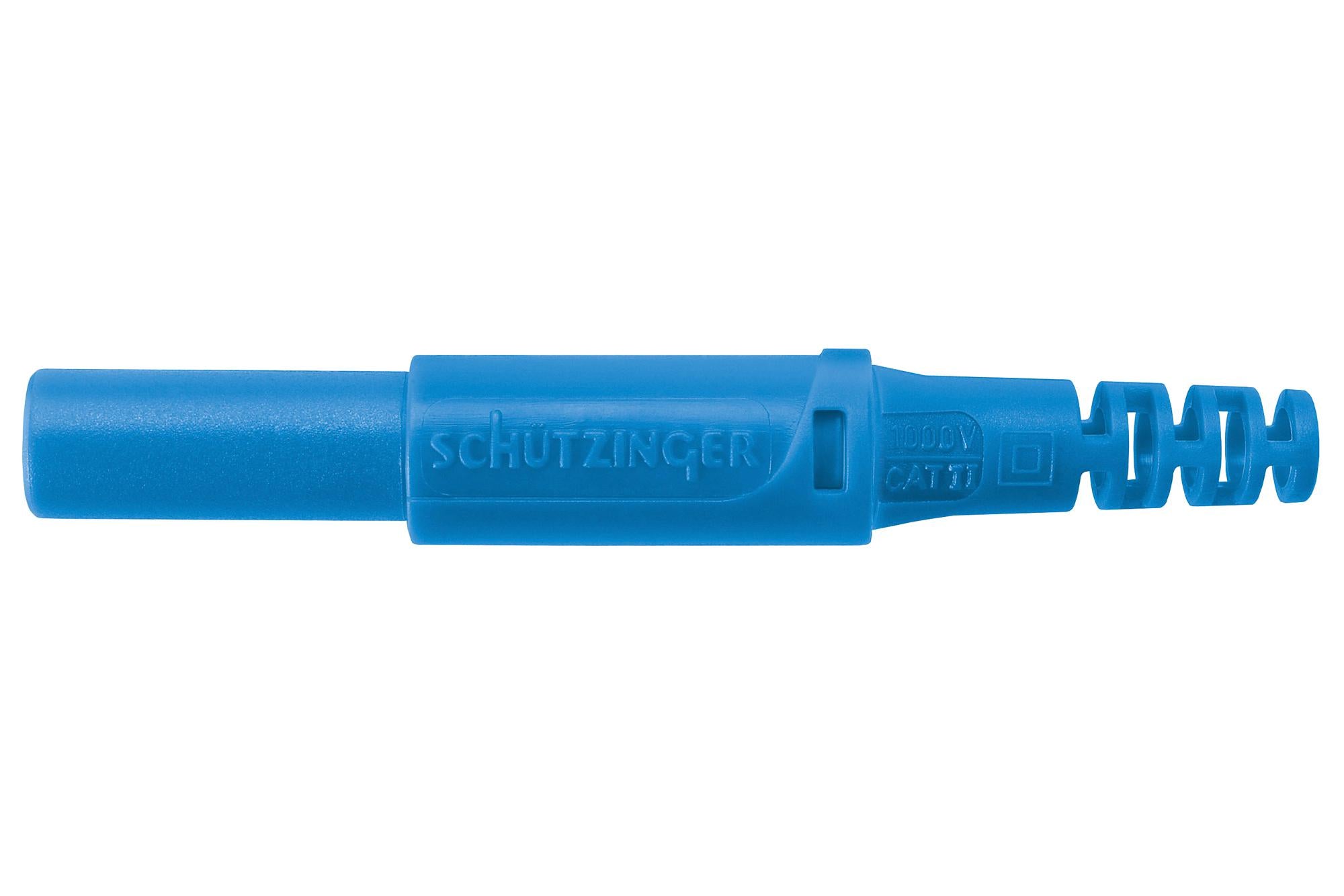 SFK 30 S NI / OK / BL CONN, BANANA, PLUG, 32A, BLU SCHUTZINGER