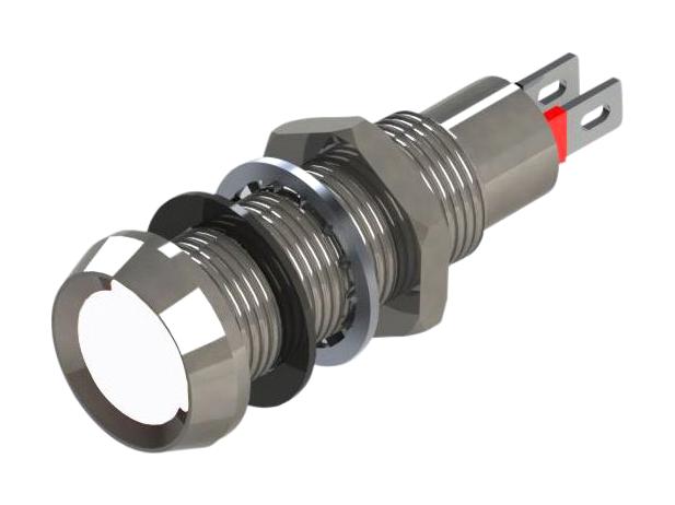 508-997-20 PANEL INDICATOR, COOL WHITE, 8.1MM, 6VDC MARL