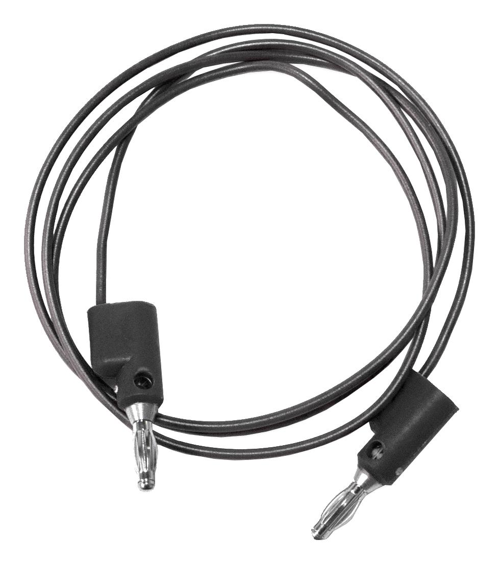 BU-2020-A-60-0 4MM BANANA PLUG-PLUG, BLACK MUELLER ELECTRIC