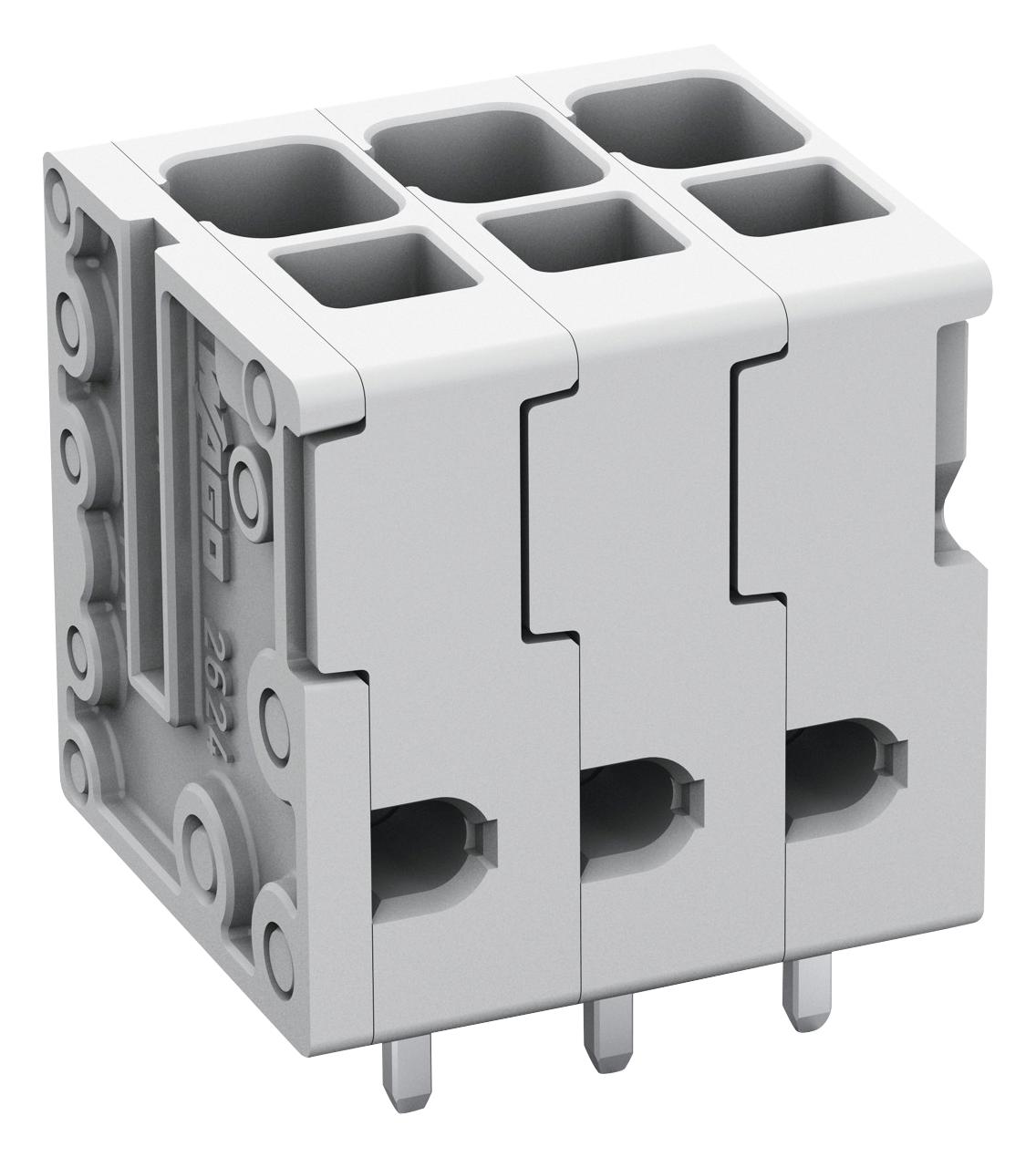 2624-3106 TB, WIRE TO BOARD, 6WAY, 24-10AWG WAGO