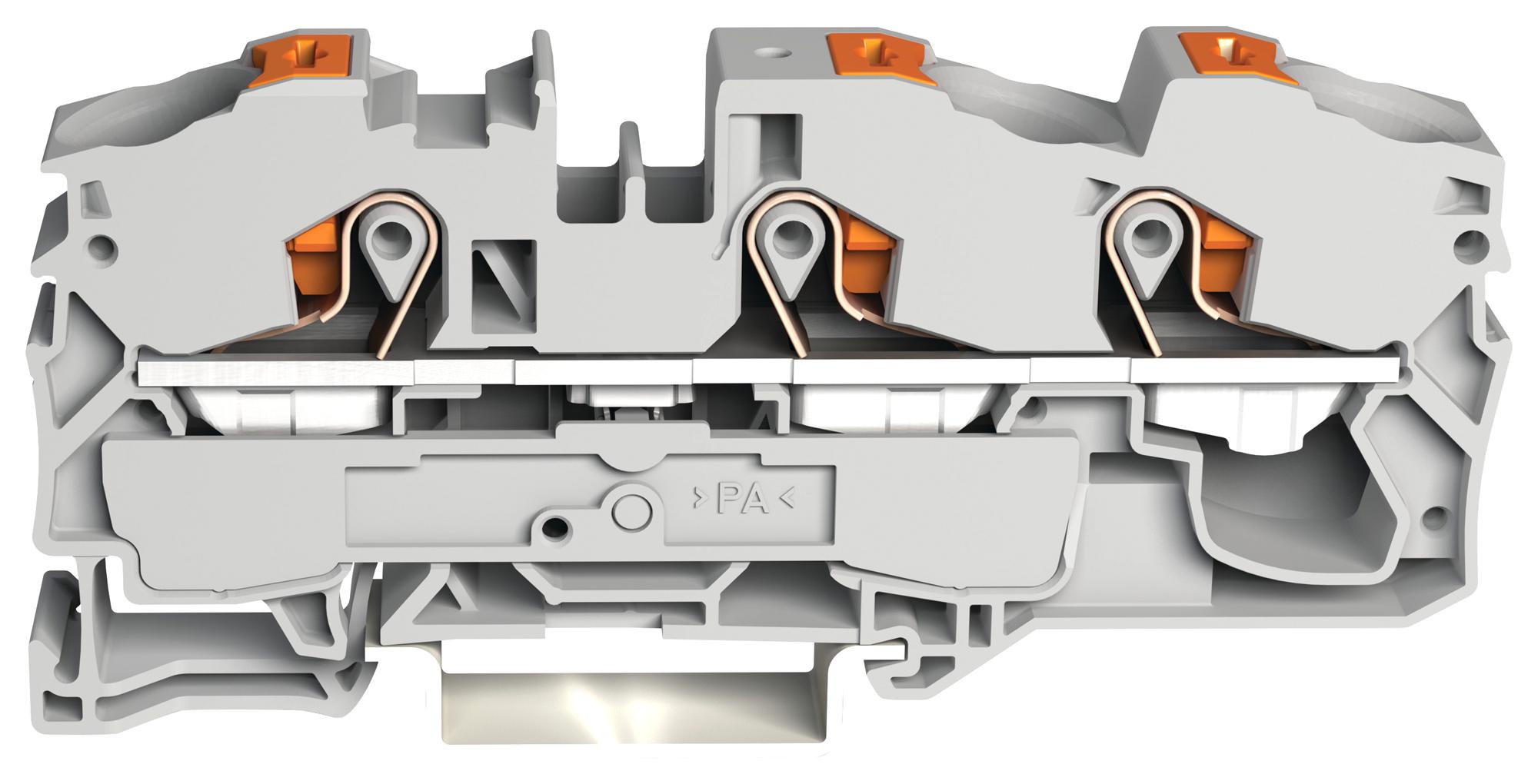 2216-1301 3-CONDUCTOR THROUGH TERMINAL BLOCK WAGO