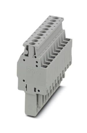 UPBV 2,5/10 TERMINAL BLOCK, PLUGGABLE, 10WAY, GREY PHOENIX CONTACT