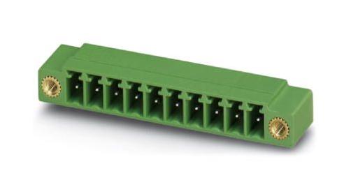 MC 1,5/ 5-GF-3,81 BK TERMINAL BLOCK, HEADER, 5WAY, TH R/A PHOENIX CONTACT