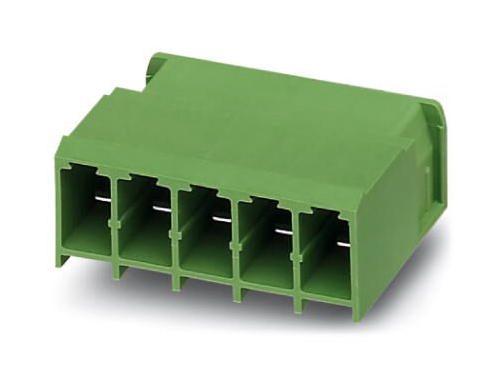 PC 4/ 3-G-7,62 BK TERMINAL BLOCK, HEADER, R/A, 3WAY, TH PHOENIX CONTACT