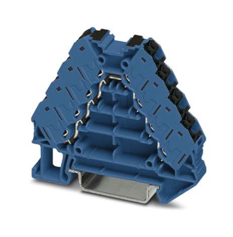 FTRV 4-PV BU/BK POTENTIAL DISTRIBUTOR TB, 16WAY, 14AWG PHOENIX CONTACT