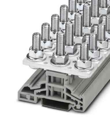 HV M8/2 HIGH CURRENT TERMINAL BLOCK, 2WAY, GREY PHOENIX CONTACT