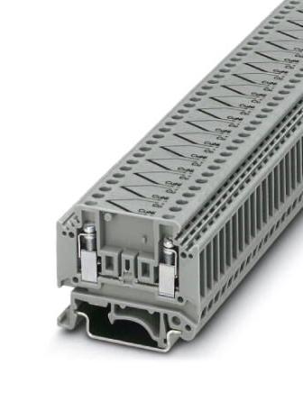 MTKD-FE/CUNI EX DINRAIL TERMINAL BLOCK, 4WAY, 12AWG, GRY PHOENIX CONTACT