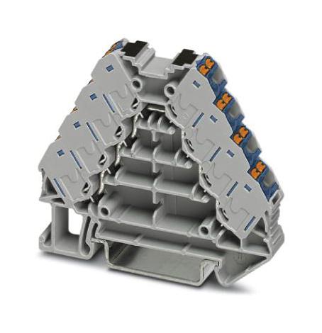 PTRV 4-PV /BU POTENTIAL DISTRIBUTOR, 16WAY, 14AWG, GRY PHOENIX CONTACT