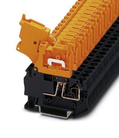 ST 4-HEDI BU DINRAIL TERMINAL BLOCK, 2WAY, 10AWG, BLU PHOENIX CONTACT