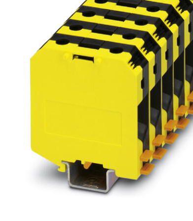 UKH 50-FE DINRAIL TERMINAL BLOCK, 2WAY, 00AWG PHOENIX CONTACT