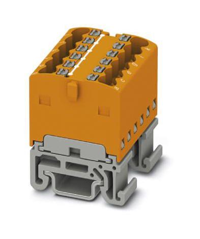 PTFIX 12X1,5-NS15A OG TB, DISTRIBUTION BLOCK, 12P, 14AWG, ORG PHOENIX CONTACT