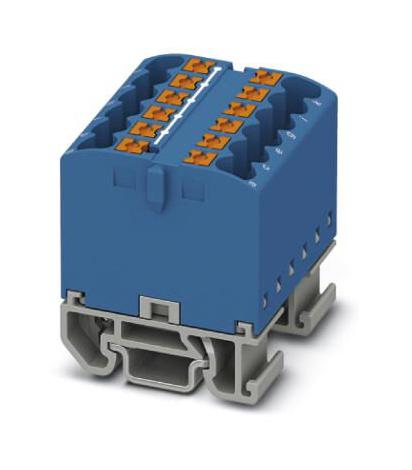 PTFIX 12X2,5-NS15A BU TB, DISTRIBUTION BLOCK, 12P, 12AWG, BLUE PHOENIX CONTACT