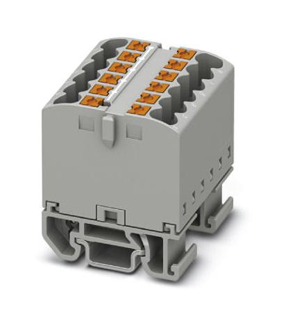 PTFIX 12X2,5-NS15A GY TB, DISTRIBUTION BLOCK, 12P, 12AWG, GREY PHOENIX CONTACT