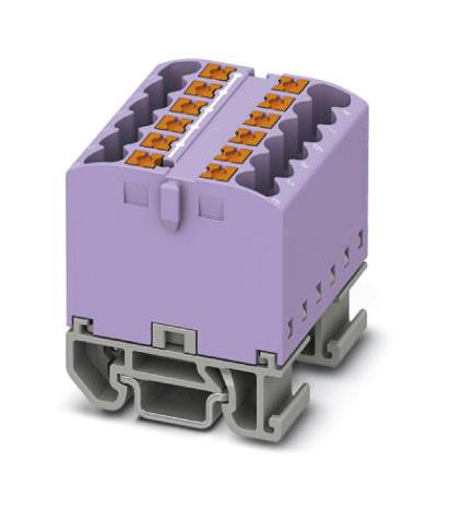 PTFIX 12X2,5-NS15A VT TB, DISTRIBUTION BLOCK, 12P, 12AWG, VIO PHOENIX CONTACT