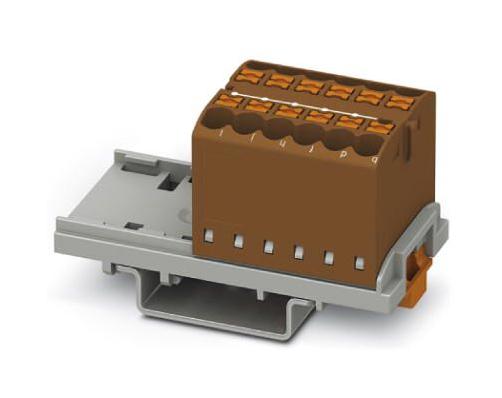 PTFIX 12X2,5-NS35 BN TB, DISTRIBUTION BLOCK, 12P, 12AWG, BRN PHOENIX CONTACT
