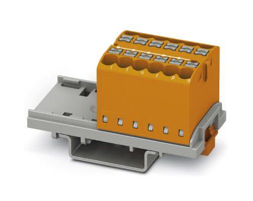 PTFIX 12X2,5-NS35 OG TB, DISTRIBUTION BLOCK, 12P, 12AWG, ORG PHOENIX CONTACT