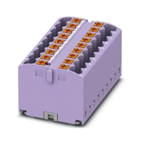 PTFIX 18X2,5-G VT TB, DISTRIBUTION BLOCK, 18P, 12AWG, VIO PHOENIX CONTACT