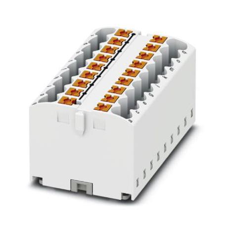 PTFIX 18X2,5-G WH TB, DISTRIBUTION BLOCK, 18P, 12AWG, WHT PHOENIX CONTACT