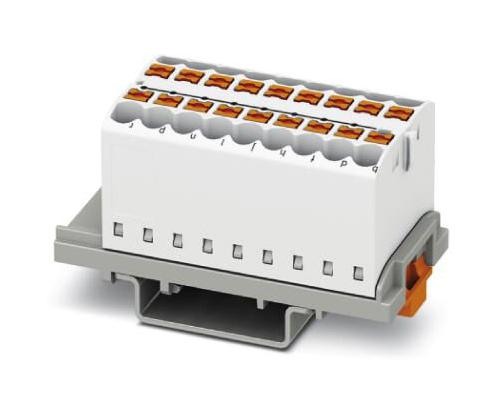 PTFIX 18X2,5-NS35 WH TB, DISTRIBUTION BLOCK, 18P, 12AWG, WHT PHOENIX CONTACT