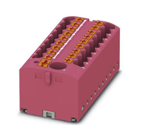 PTFIX 6/18X2,5-G PK TB, POWER DISTRIBUTION, 19P, 12AWG, PINK PHOENIX CONTACT