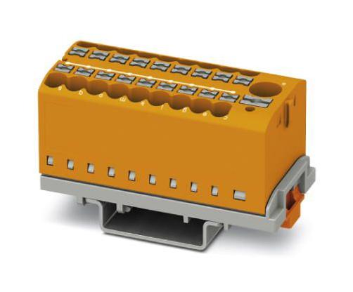 PTFIX 6/18X2,5-NS35 OG TB, POWER DISTRIBUTION, 19P, 12AWG, ORG PHOENIX CONTACT