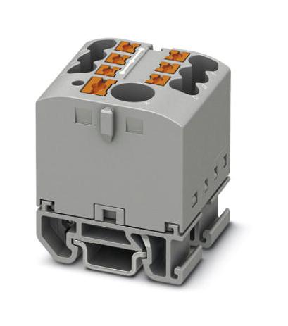 PTFIX 6/6X2,5-NS15A GY TB, POWER DISTRIBUTION, 7P, 12AWG, GRY PHOENIX CONTACT