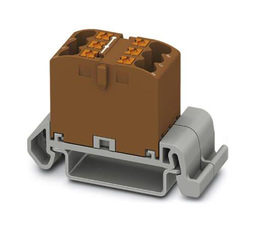 PTFIX 6X2,5-NS35A BN TB, POWER DISTRIBUTION, 6P, 12AWG, BRN PHOENIX CONTACT
