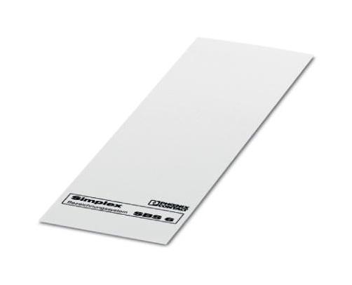 SBS 6:UNBEDRUCKT MARKER CARD, BLANK, 6MM, WHITE, TB PHOENIX CONTACT