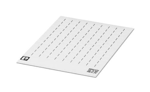 SK 6,2/3,8:UNBEDRUCKT MARKER CARD, BLANK, 6.2MM, WHITE, TB PHOENIX CONTACT