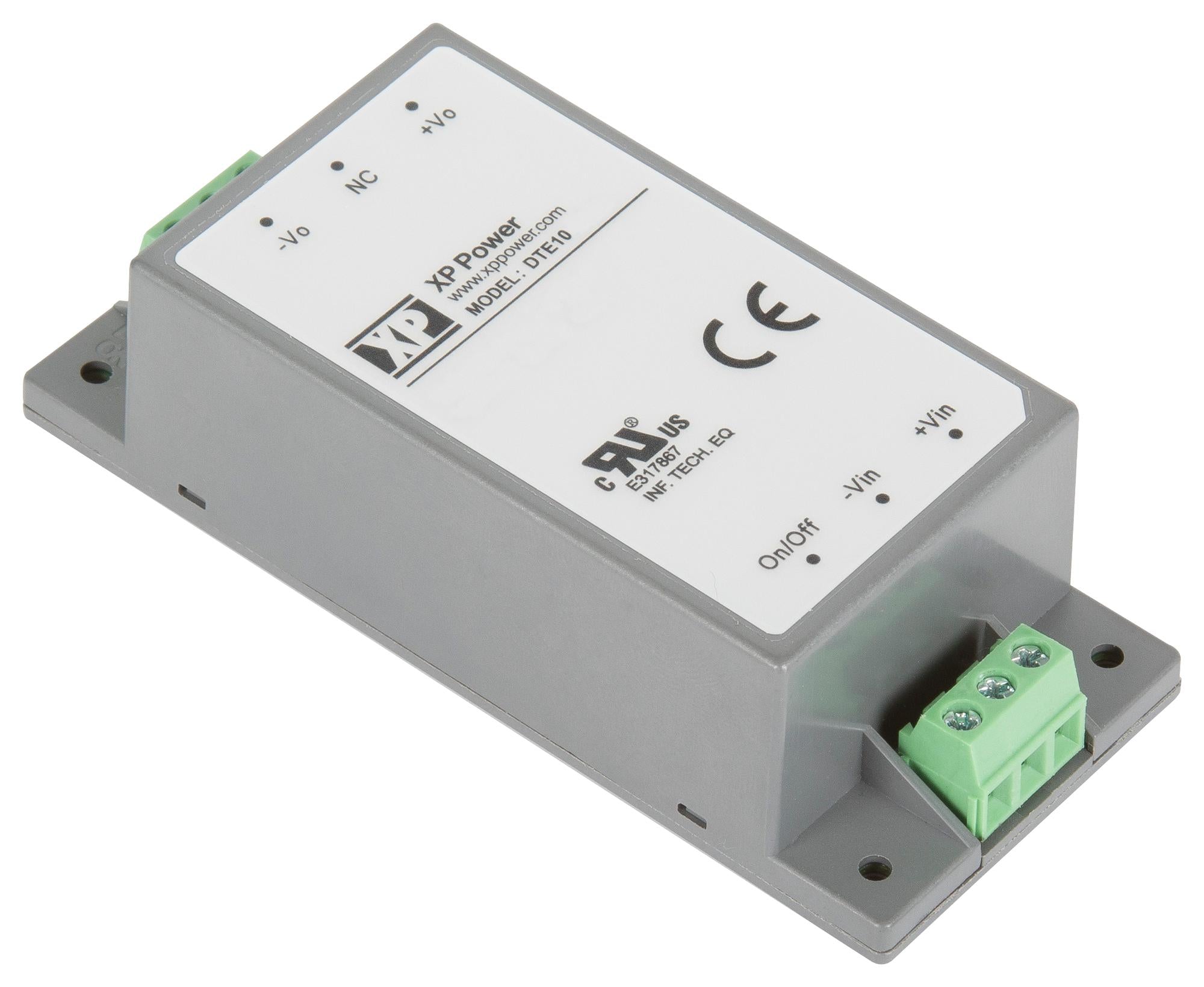 DTE1024D15 DC-DC CONVERTER, 2 O/P, 10W XP POWER