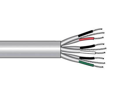 6052C SL005 SHLD MULTIPAIR, 2 PAIR, 22AWG, 30M ALPHA WIRE