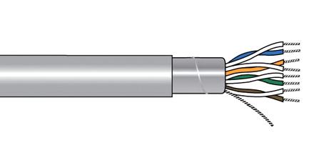 6083C SL005 SHLD MULTIPAIR, 3 PAIR, 24AWG, 30M ALPHA WIRE