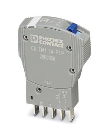 CB TM1 1A F1 P THERMOMAGNETIC CKT BREAKER, 1P, 1A/240V PHOENIX CONTACT