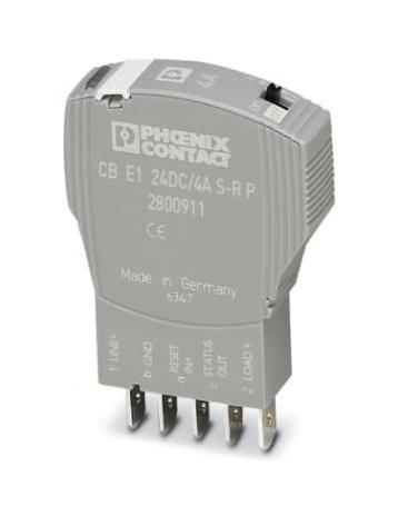 CB E1 24DC/4A S-R P ELECTRONIC CKT BREAKER, 4A, 24VDC, 1P PHOENIX CONTACT