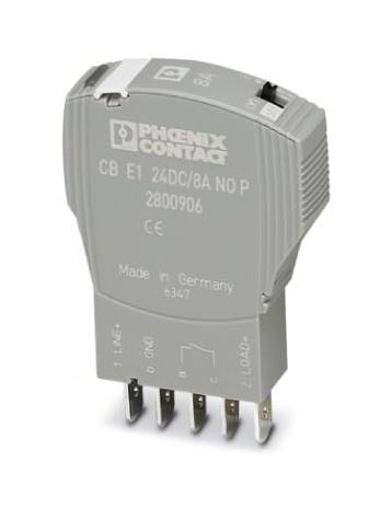 CB E1 24DC/8A NO P ELECTRONIC CKT BREAKER, 8A, 24VDC, 1P PHOENIX CONTACT