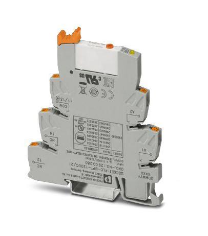 PLC-RPT-120UC/21AU/MS PWR RELAY, SPDT, 120VAC, 0.05A, DIN RAIL PHOENIX CONTACT