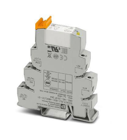 PLC-RSC- 48DC/21-21 POWER RELAY, DPDT, 48VDC, 6A, DIN RAIL PHOENIX CONTACT