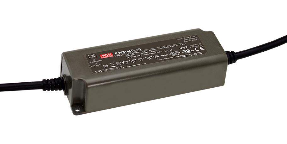 PWM-40-36 LED DRIVER, CONSTANT VOLTAGE, 40.32W MEAN WELL