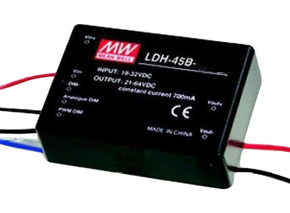 LDH-45B-1050DA LED DRIVER, CONSTANT CURRENT, 45.15W MEAN WELL