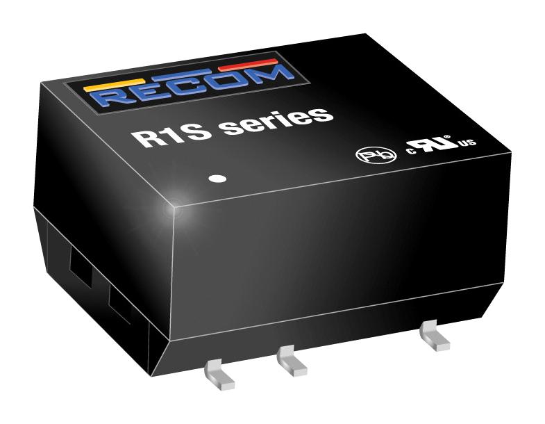 R1S-3.305-R DC-DC CONVERTER, 5V, 0.2A RECOM POWER