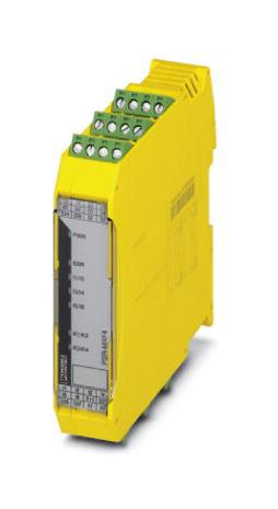 PSR-SCP-24DC/MXF4/4X1/2X2/B SAFETY RELAY, 4PST, 24VDC, 6A, DIN RAIL PHOENIX CONTACT