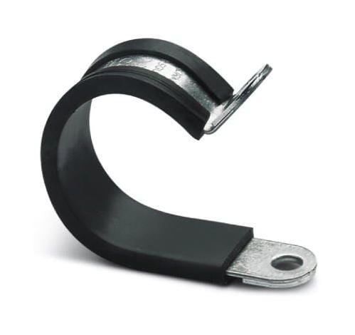 WP-BASE HF 29 HOSE CLAMP, STEEL, 29MM, SILVER/BLACK PHOENIX CONTACT
