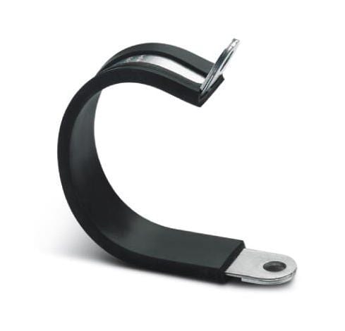 WP-BASE HF 37 HOSE CLAMP, STEEL, 37MM, SILVER/BLACK PHOENIX CONTACT
