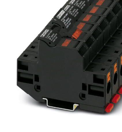PT 10,3-HESILED 1000V FUSE MODULAR TB, 2WAY, 6AWG, BLACK PHOENIX CONTACT