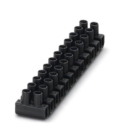EC 10 BK TERMINAL BLOCK, BARRIER, 24POS, 8AWG PHOENIX CONTACT