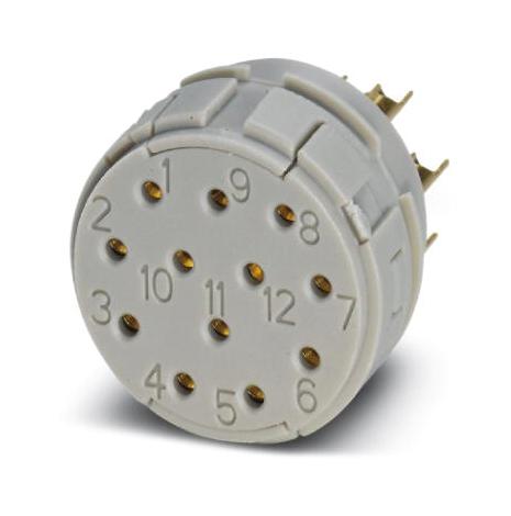 RC-12S1N120000 SENSOR INSERT, SOCKET, 12POS, SOLDER PHOENIX CONTACT