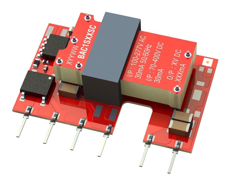 BAC1S05SC POWER SUPPLY, AC-DC, 5V, 0.2A MURATA POWER SOLUTIONS